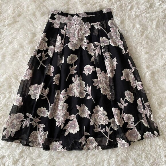 Majes Skirt with Shorts Floral Print Black - Picture 5 of 5